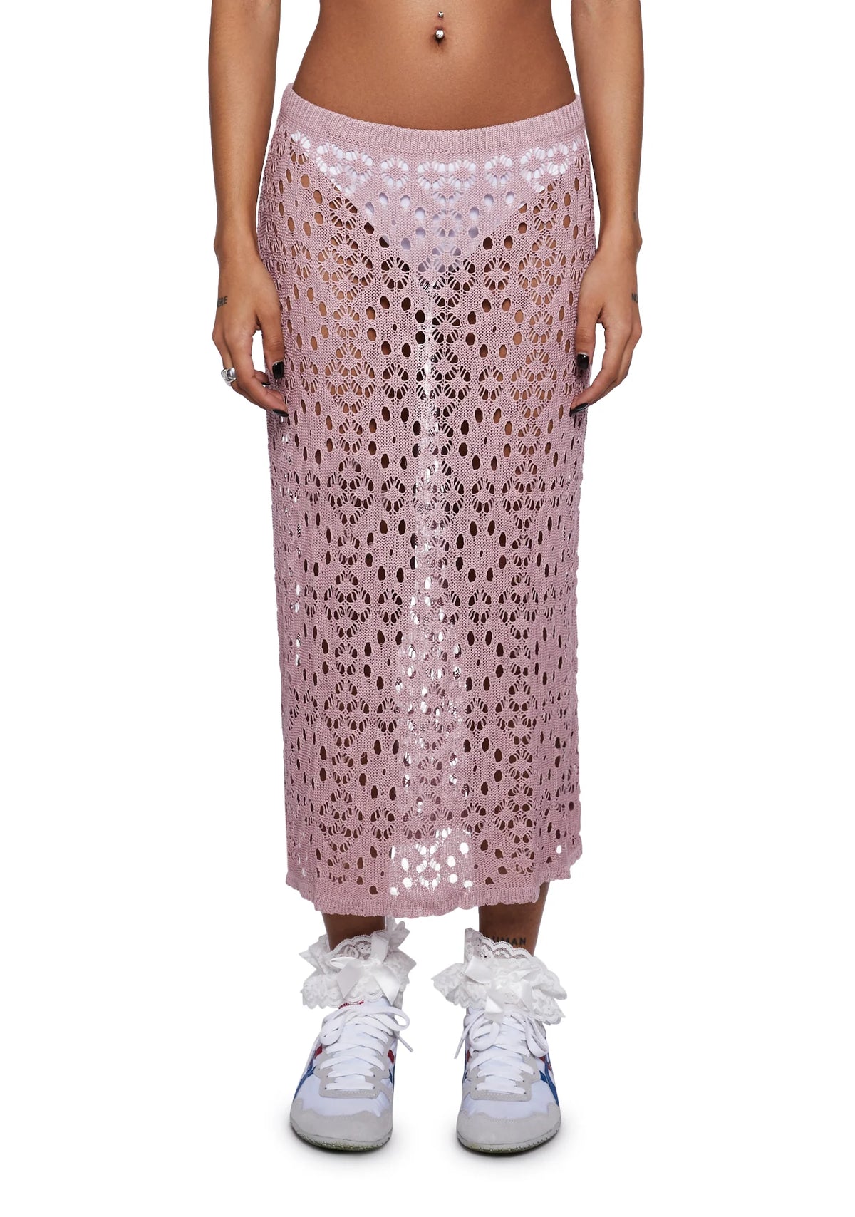 Eldonia Crochet Midi Skirt