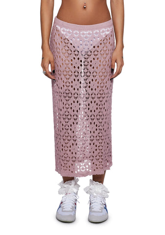 Eldonia Crochet Midi Skirt