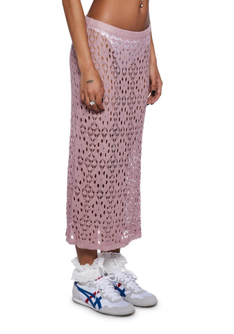 Eldonia Crochet Midi Skirt