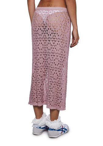 Eldonia Crochet Midi Skirt