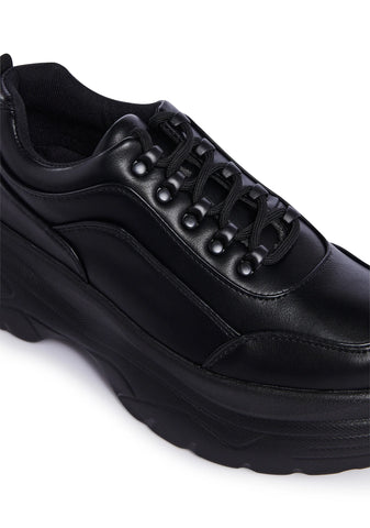 Striker Platform Sneakers - Black