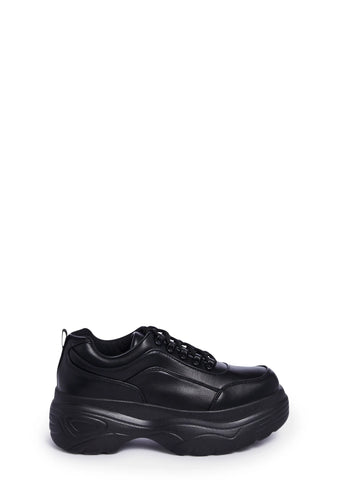 Striker Platform Sneakers - Black