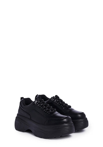 Striker Platform Sneakers - Black
