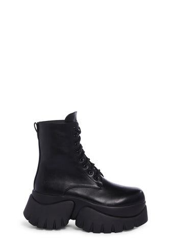 Rancor Vilun Lace-Up Boots - Black