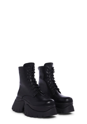 Rancor Vilun Lace-Up Boots - Black