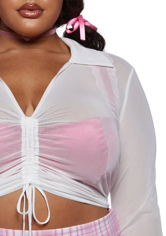 Plus Ascend Your Throne Crop Top