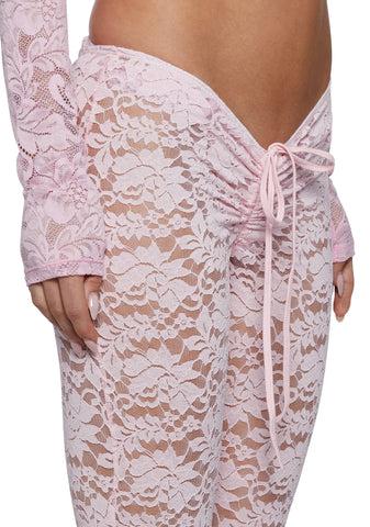 Honey Whip V-Cut Lace Bell Bottoms