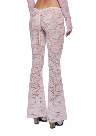 Honey Whip V-Cut Lace Bell Bottoms
