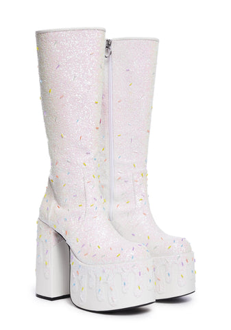 Sundae Dream Knee High Boots