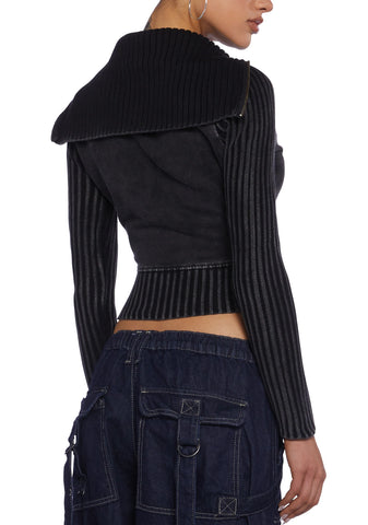 Thea Ribbed Track Top