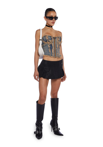 Courtney Denim Corset Top