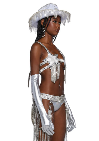 Bling Star Harness Bra Top