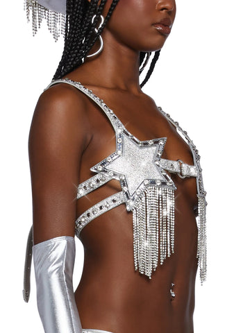 Bling Star Harness Bra Top