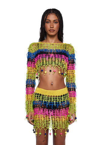Bonet Crochet Beaded Top