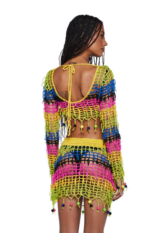Bonet Crochet Beaded Top