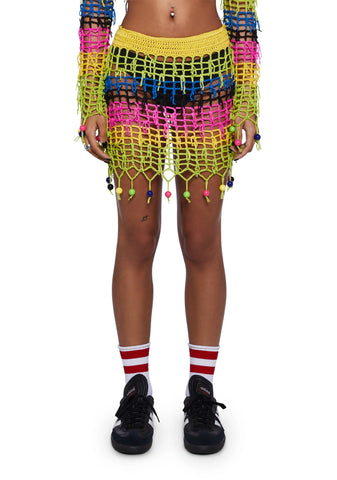 Bonet Crochet Beaded Skirt