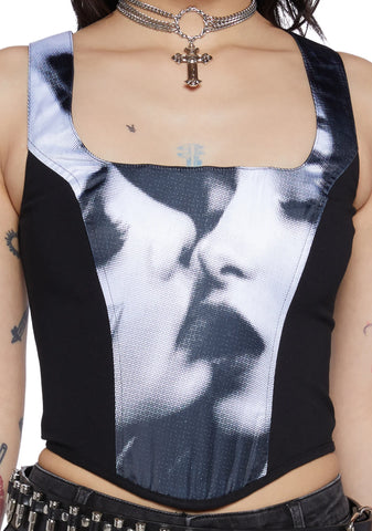 Tabloid Love Corset Top