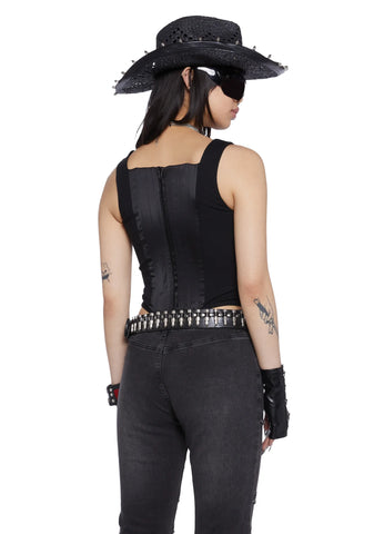 Tabloid Love Corset Top