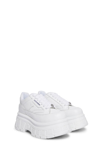 Swerve Leather Sneakers - White