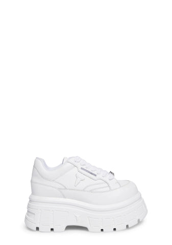 Swerve Leather Sneakers - White