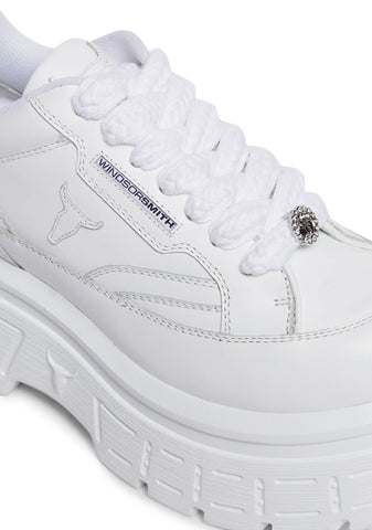 Swerve Leather Sneakers - White