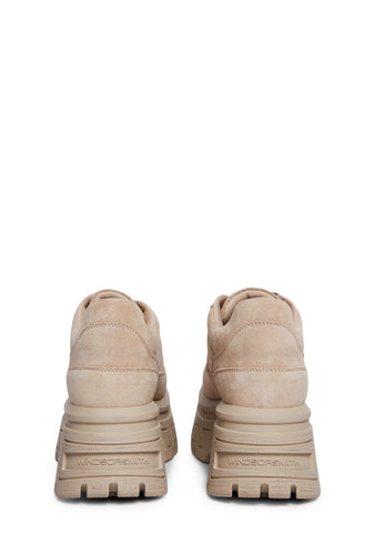 Swerve Leather Sneakers - Sand