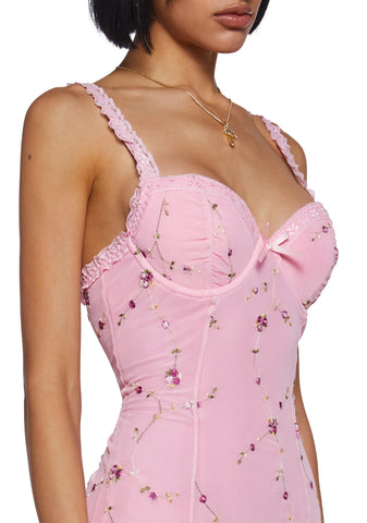 I'm Baby Mini Slip Dress - Light Pink