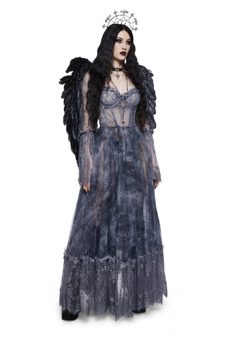 Dance With Death Maxi Dress - Script