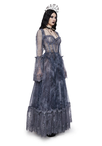 Dance With Death Maxi Dress - Script