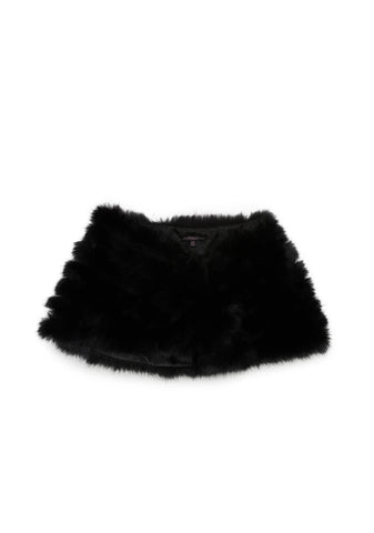 Dark Diva Faux Fur Shrug