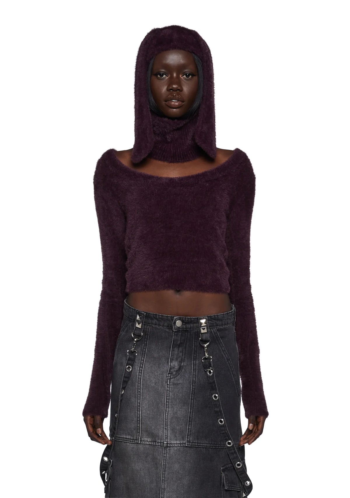 Cooler Than You Sweater & Balaclava Set - Red