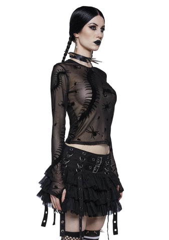 Spider's Lair Mesh Top