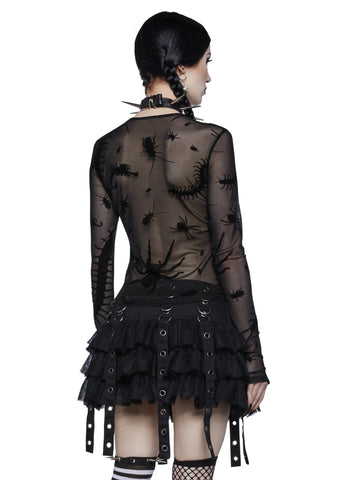 Spider's Lair Mesh Top