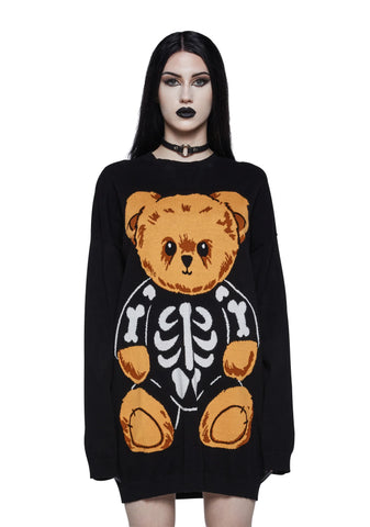 Eerie Embrace Oversized Sweater