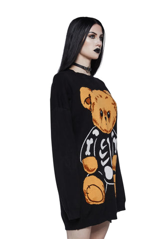 Eerie Embrace Oversized Sweater