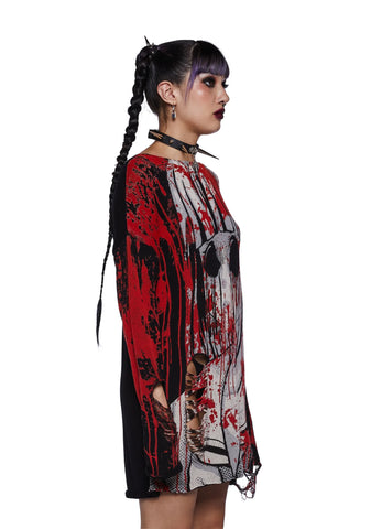 Analog Horror Oversized Sweater