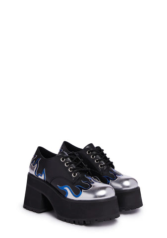 Ignite My Fire Platform Oxfords