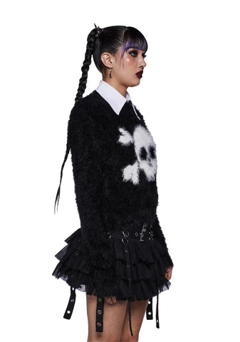 Cursed Cuddler Fuzzy Sweater