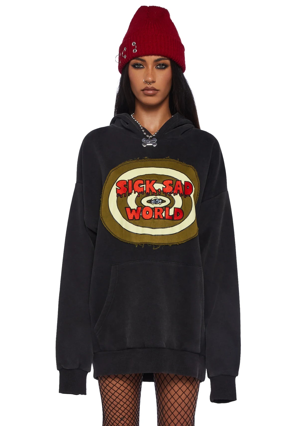 Warped Television Oversized Hoodie