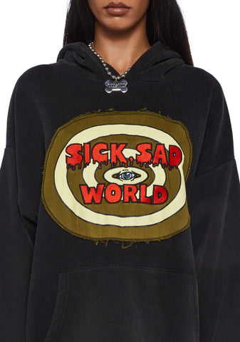 Warped Television Oversized Hoodie