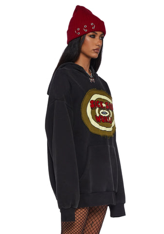 Warped Television Oversized Hoodie