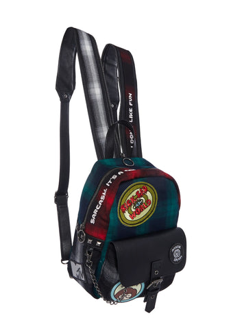 90s Cynic Plaid Backpack