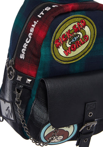 90s Cynic Plaid Backpack