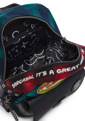 90s Cynic Plaid Backpack