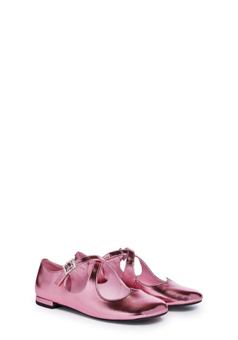 Halcyon Gaze Mary Janes - Pink