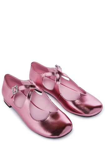 Halcyon Gaze Mary Janes - Pink