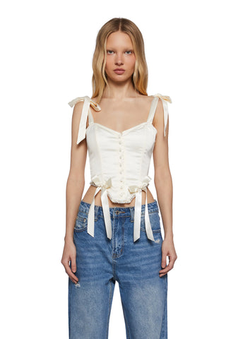 Fancy Footwork Corset Top