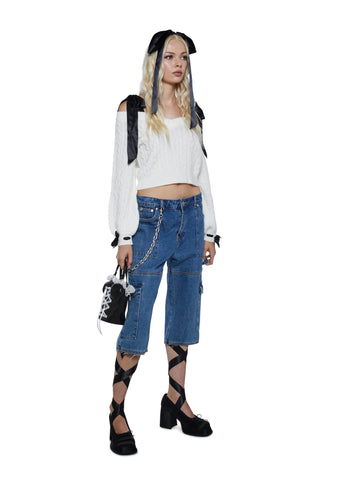 Demure Prowess Knit Sweater