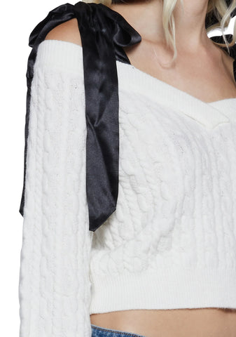 Demure Prowess Knit Sweater