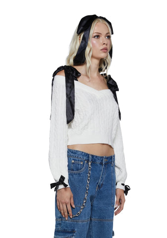 Demure Prowess Knit Sweater